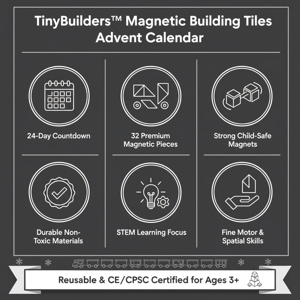 The TinyBuilders™ Magnetic Advent Calendar
